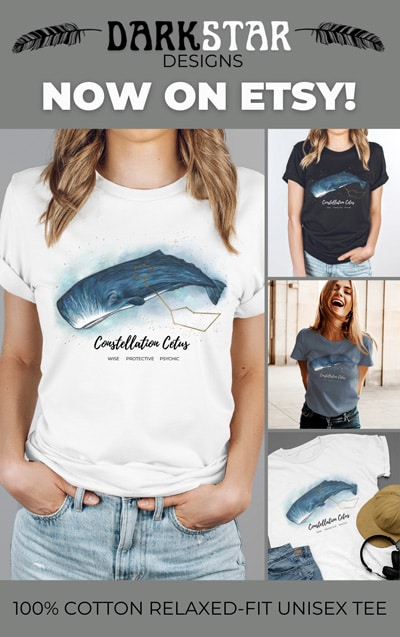 Whale t shirt October moon